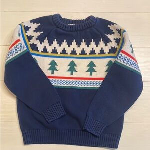 Hanna Andersson Boys Holiday Sweater, size 6-7